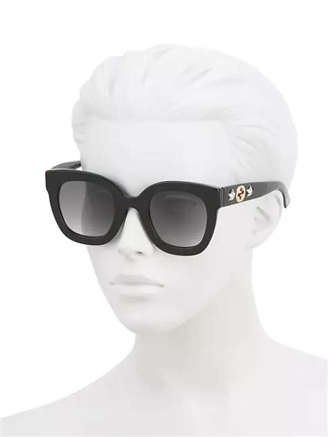 gucci 49mm square sunglasses|gucci overzi sunglasses.